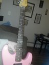 pink fender front neck