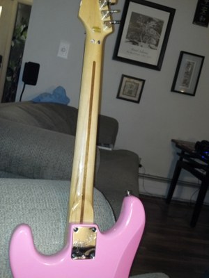 pink fender rear neck